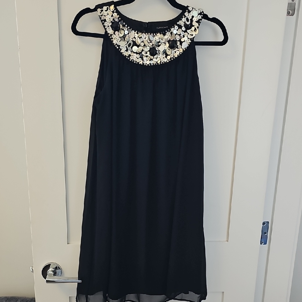 R&M Richards Black Midi Dress Size M